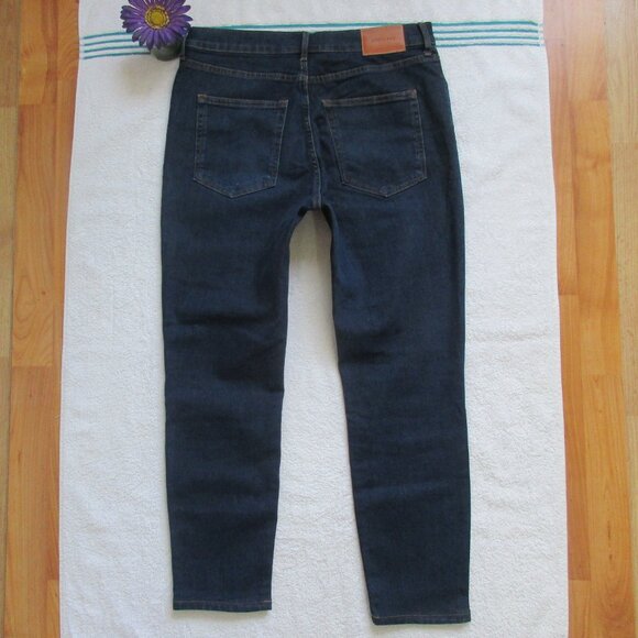 EVERLANE Jeans Size 31 Dark Blue High Rise Skinny Ankle Denim - Picture 7 of 10
